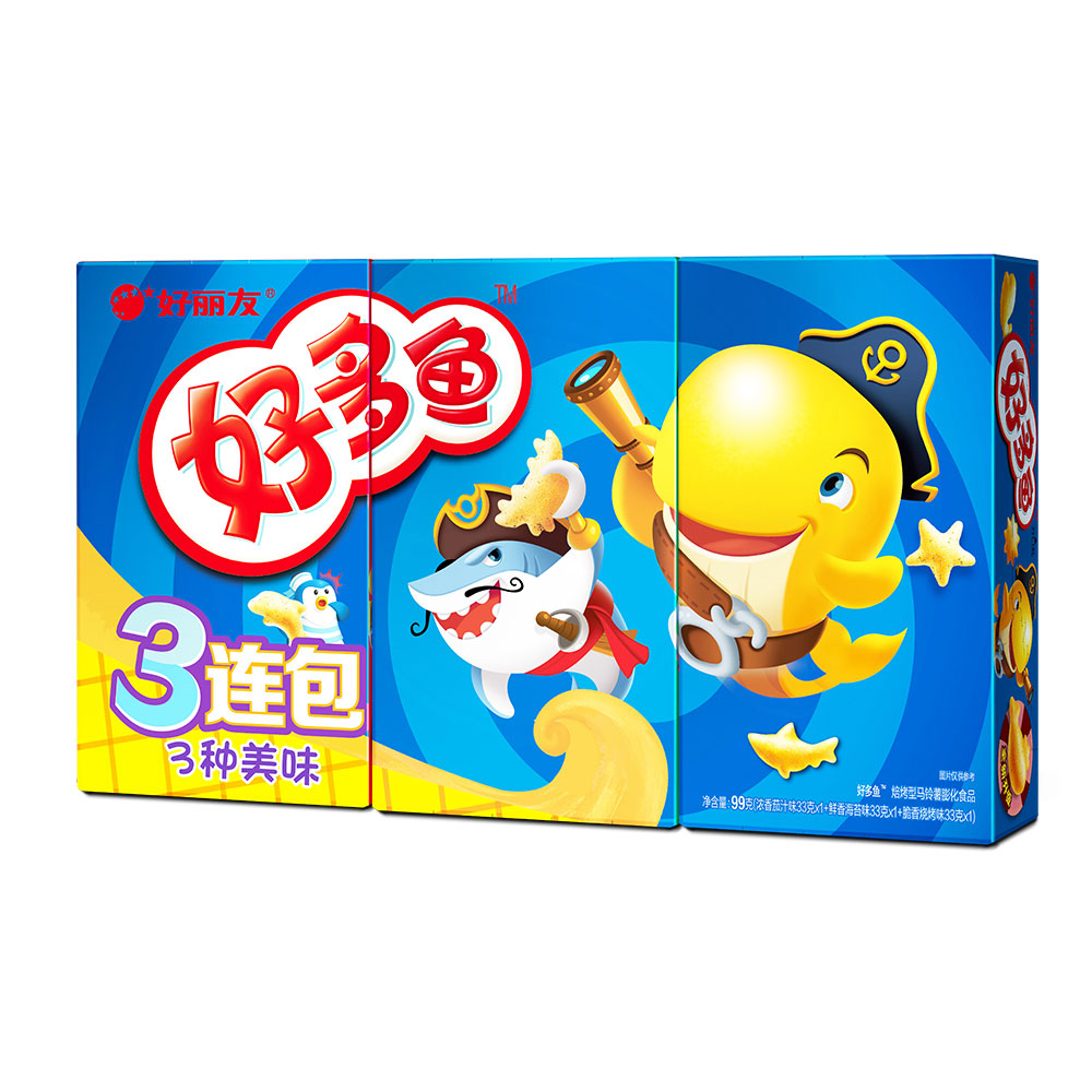 【拍三件24.9元】好丽友好多鱼9连包