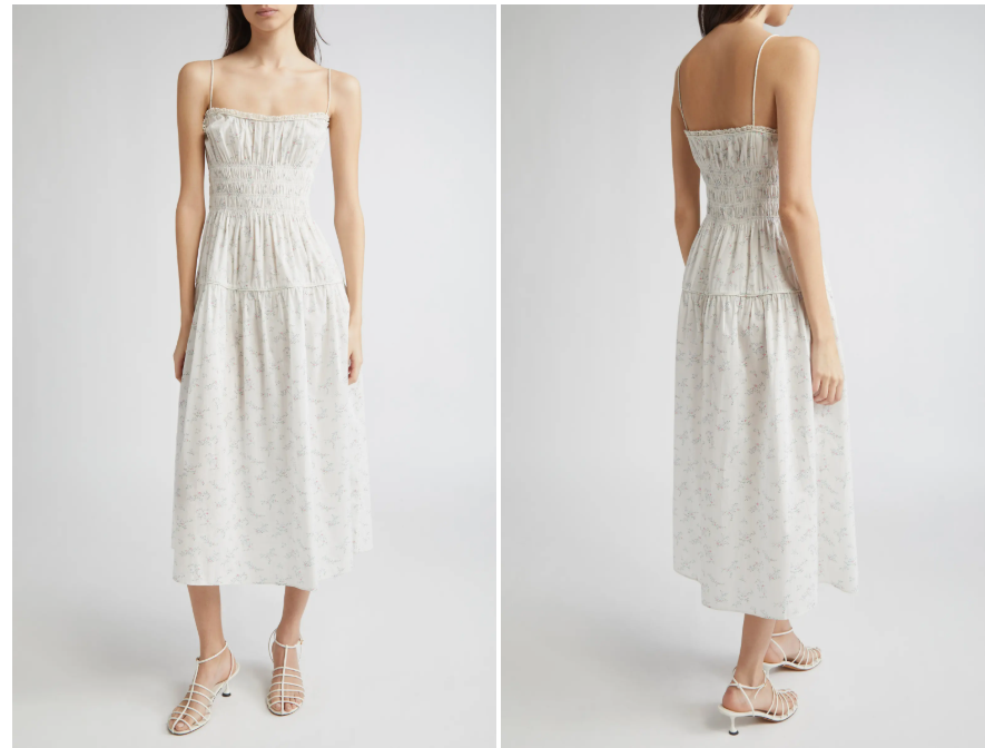 Dôen ethereal Brigide square neck dress on sale