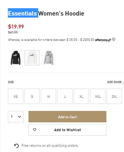 宣美同款PUMA彪马女士小logo连帽卫衣，折后价$19.99