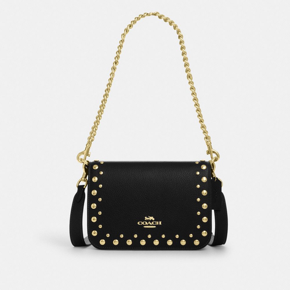 coach quinn bag with rivets CAK01-IMBLK