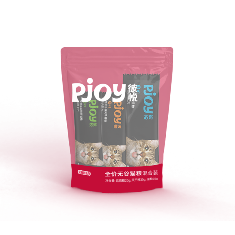 Pjoy彼悦猫粮犬粮3条随身装