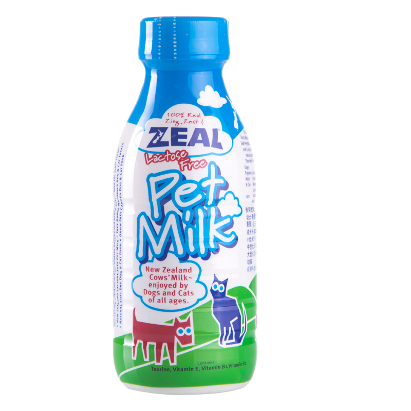 zeal宠物牛奶新西兰猫狗牛奶0乳糖380ml