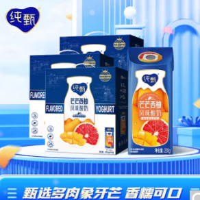 【好价】79.7元包邮！纯甄芒芒西柚200g*10盒x3提