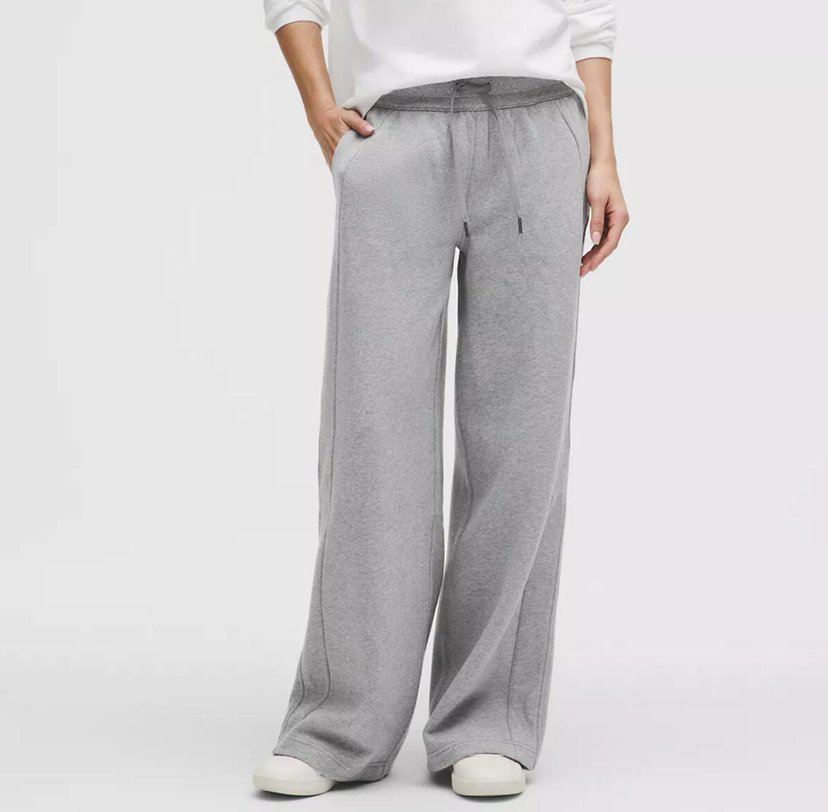 Lululemon热门Scuba杂灰色宽腿裤补货&紫色新品折扣