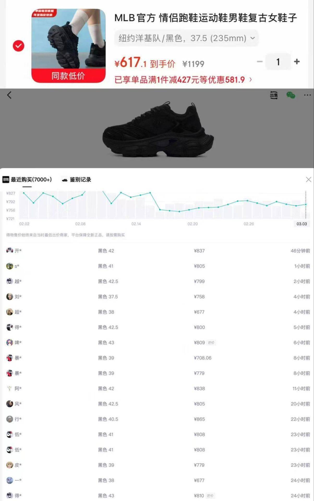 MLB 老爹鞋到手仅 607 元，比得物省近 200！