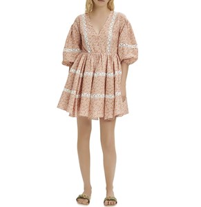 Maje Floral Crochet-Lace长裙