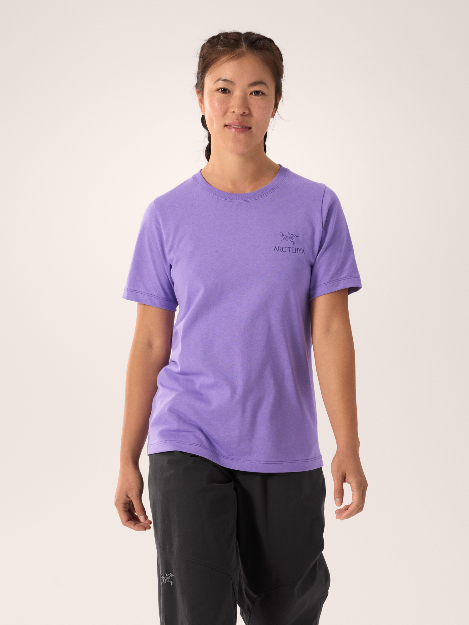 Arcteryx Kragg SL Cotton Emblem Crew Shirt SS 始祖鸟女士短袖T恤 Aster S