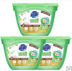 39.9元包邮！超能·三合一凝珠18颗*3盒