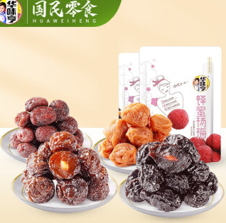 14.9元包邮！华味亨 话梅蜜饯组合472g