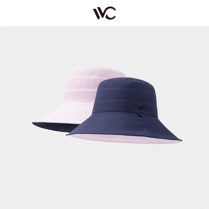 VVC防晒帽女遮阳帽双面防紫外线渔夫帽