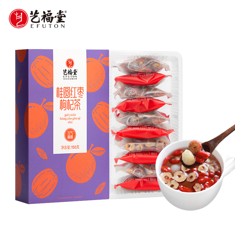 【艺福堂】红枣桂圆枸杞茶花150g