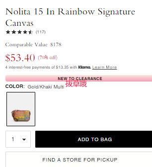 Coach Nolita 15 in Rainbow Signature Canvas