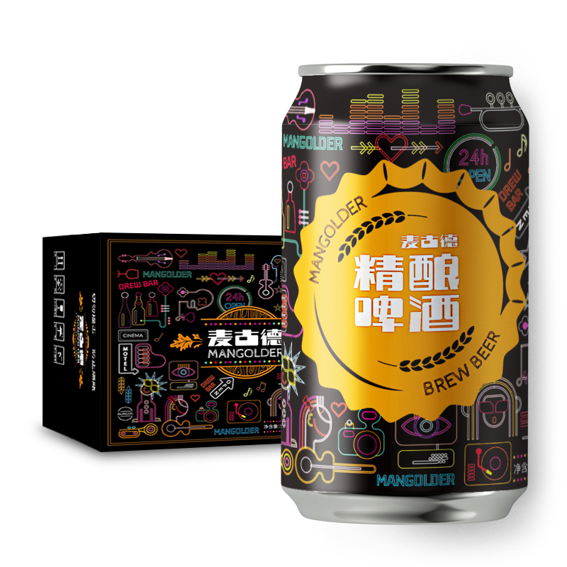 青岛麦古德 精酿啤酒 330ml*12听
