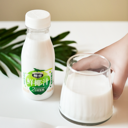 29.9元包邮！椰谷 生榨鲜椰子汁​245g*10瓶整箱