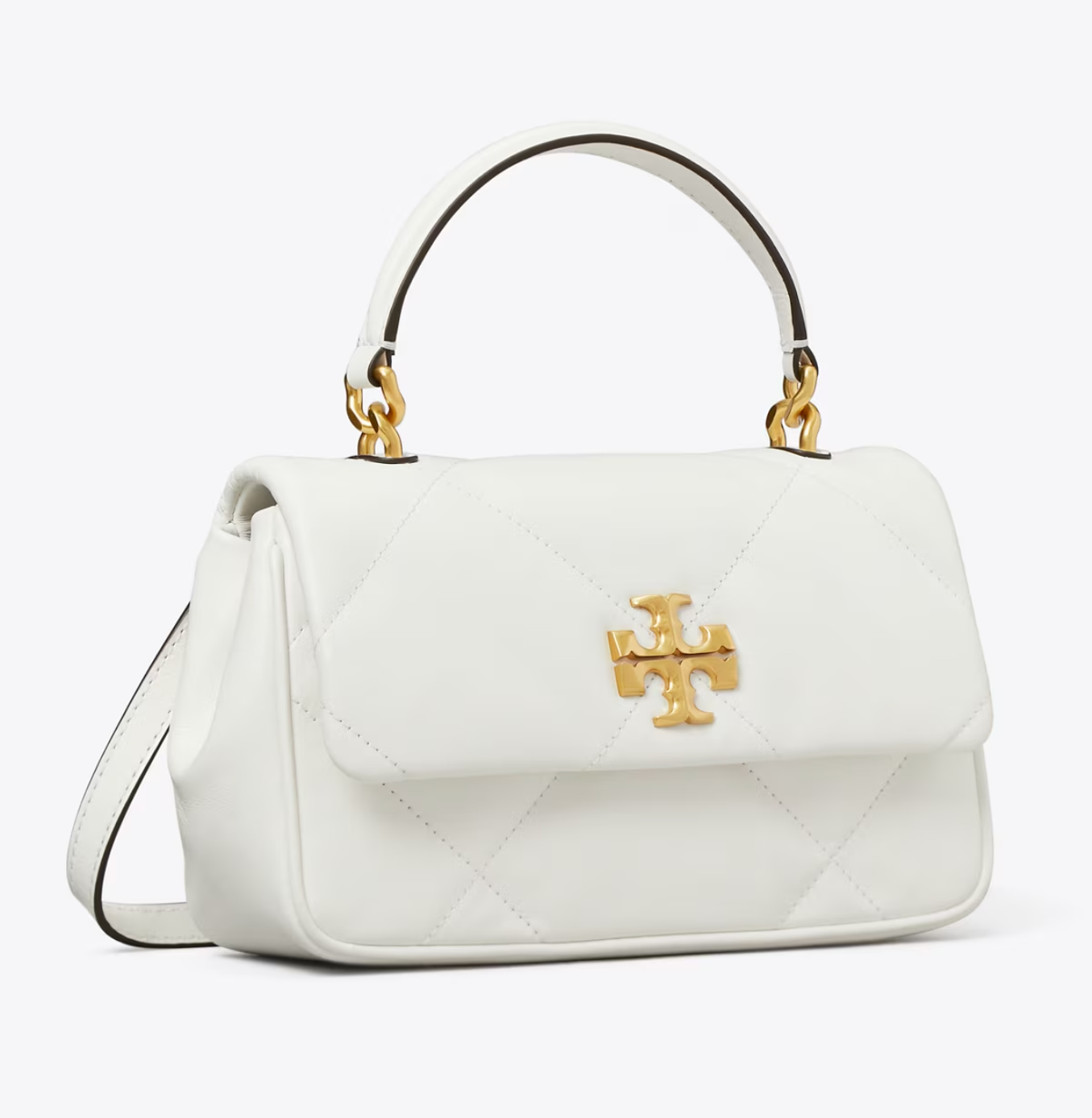 Tory burch KIRA DIAMOND 新款手提斜挎包Blanc
