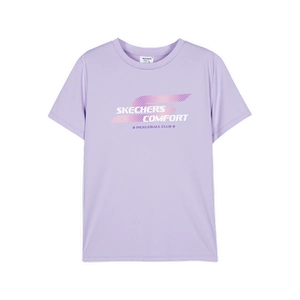 Skechers斯凯奇儿童纯棉T恤夏季透气童装男女童休闲运动短袖上衣