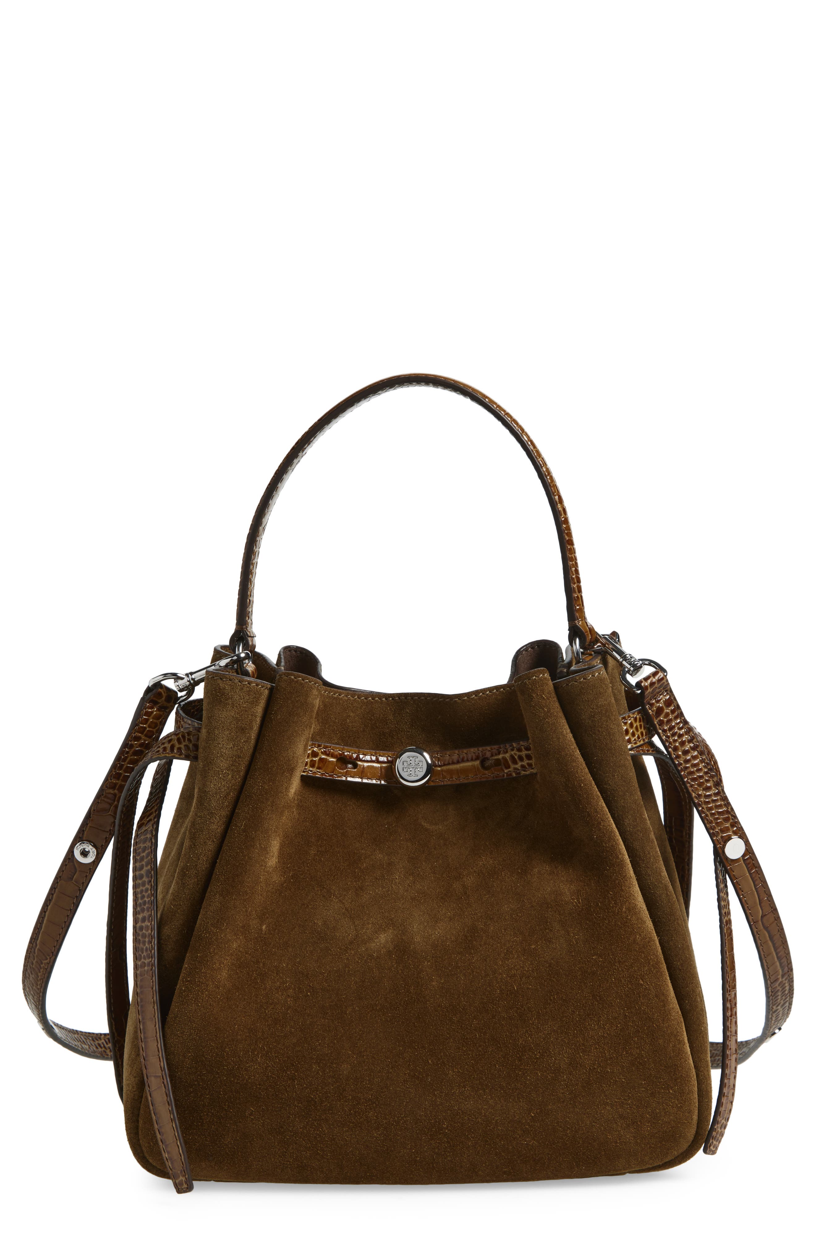 Tory Burch Romy Suede Bucket Bag