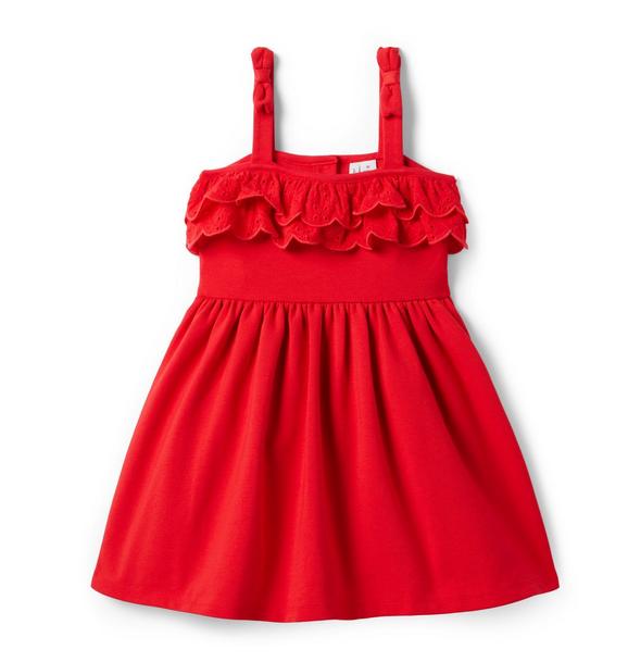 Janie and Jack EYELET RUFFLE吊带裙