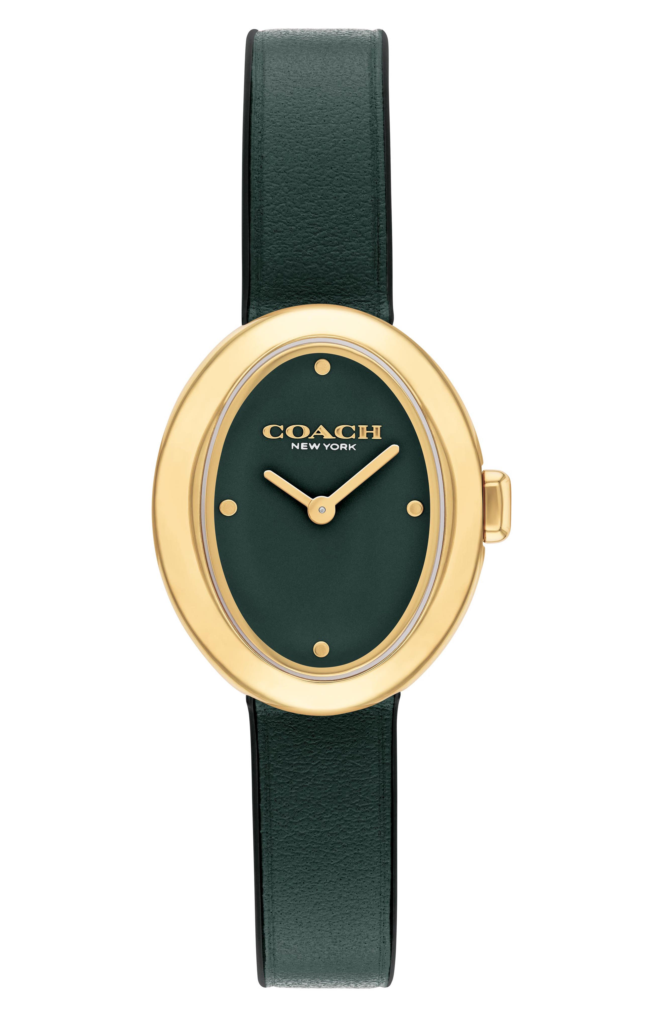 COACH Sammy Leather Strap Watch, 22.5mm