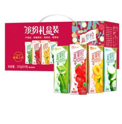 26.9元！蒙牛 真果粒礼盒装250g*24盒