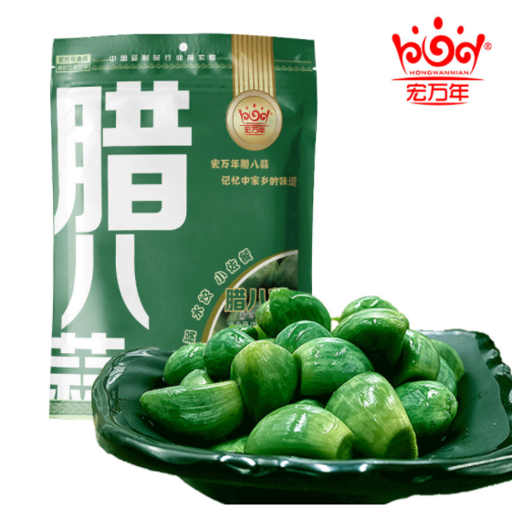 3.8元包邮！正宗山东特产翡翠腊八蒜200g
