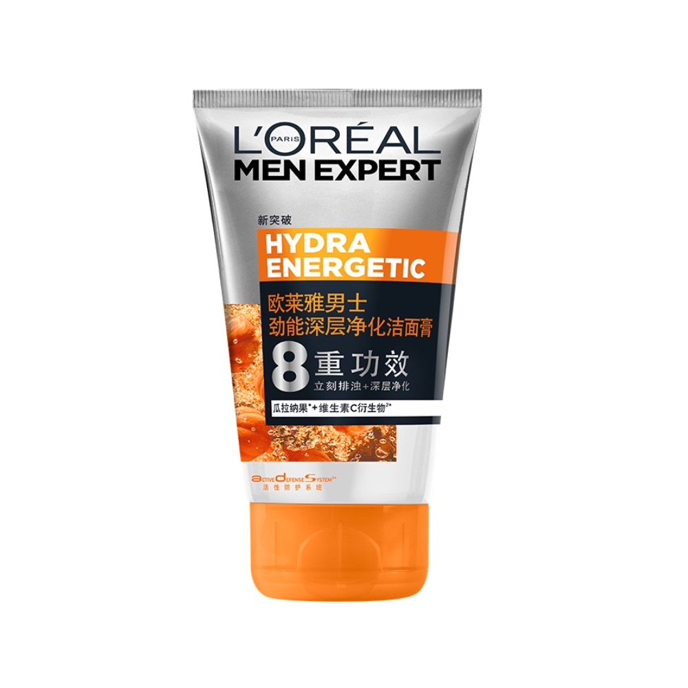 欧莱雅男士去黑头洗面奶100ml