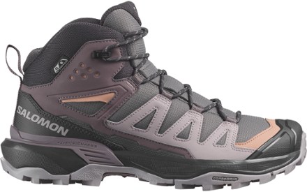 Salomon X Ultra 360 Mid ClimaSalomon萨洛蒙女士徒步鞋 Plum Kitten/Phantom/Cork 8.5