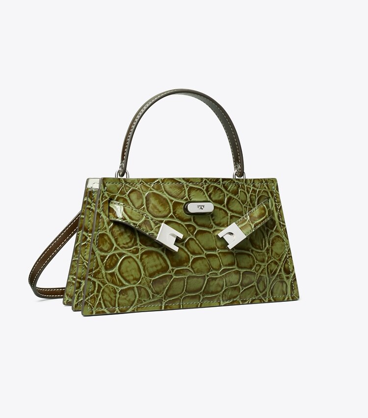 tory burch Petite Lee Radziwill Croc-Embossed Bag