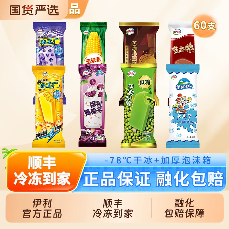 伊利冰工厂雪糕60支