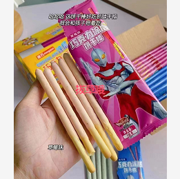 6.9元包邮！奥特曼涂层饼干 一箱300克