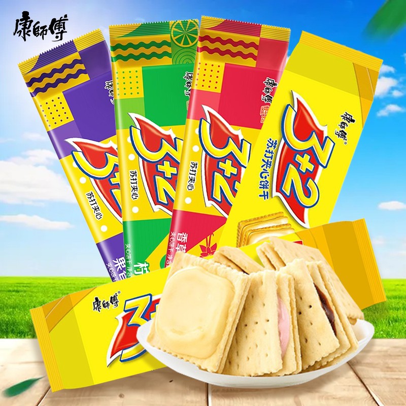 百利得四种口味3+2夹心饼干袋