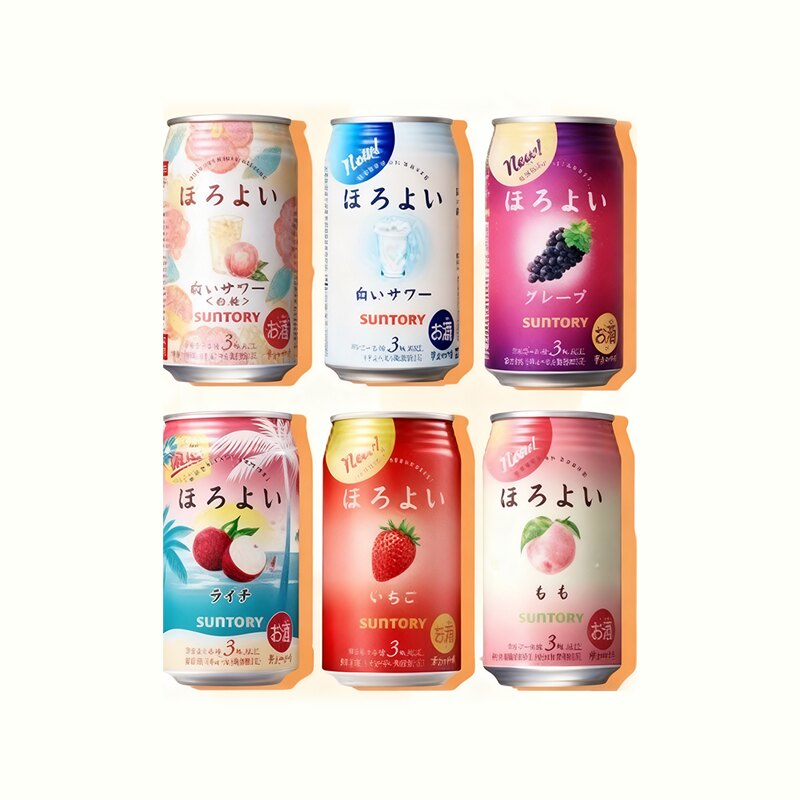 三得利微醺气泡酒350mL×6罐
