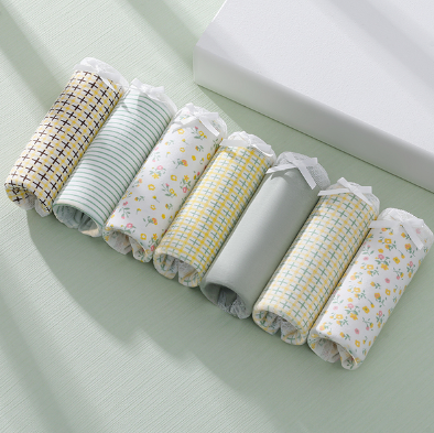 29.9元包邮！【南极人】纯棉女士内裤5条+送2条