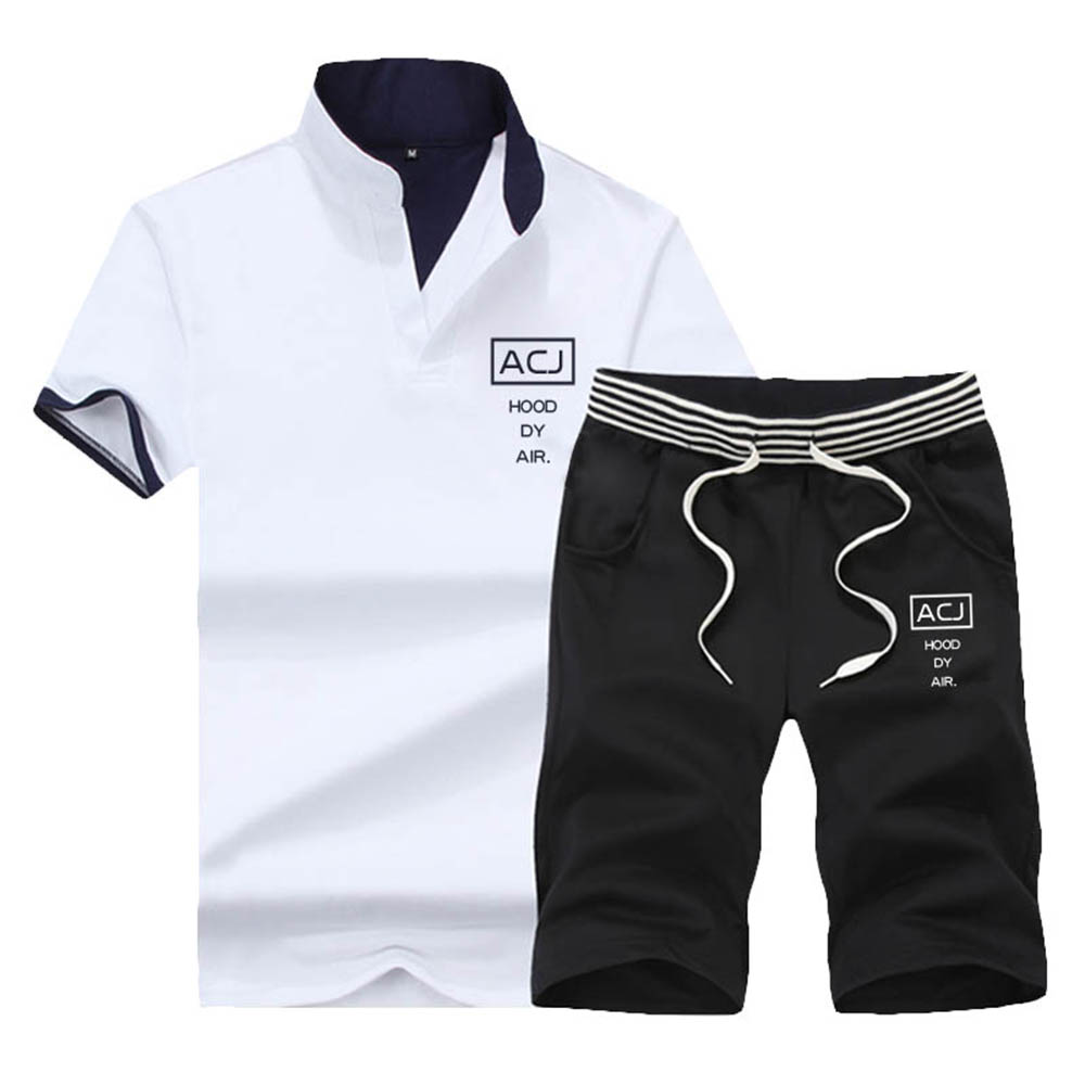 夏天运动服两件套男士休闲运动套装