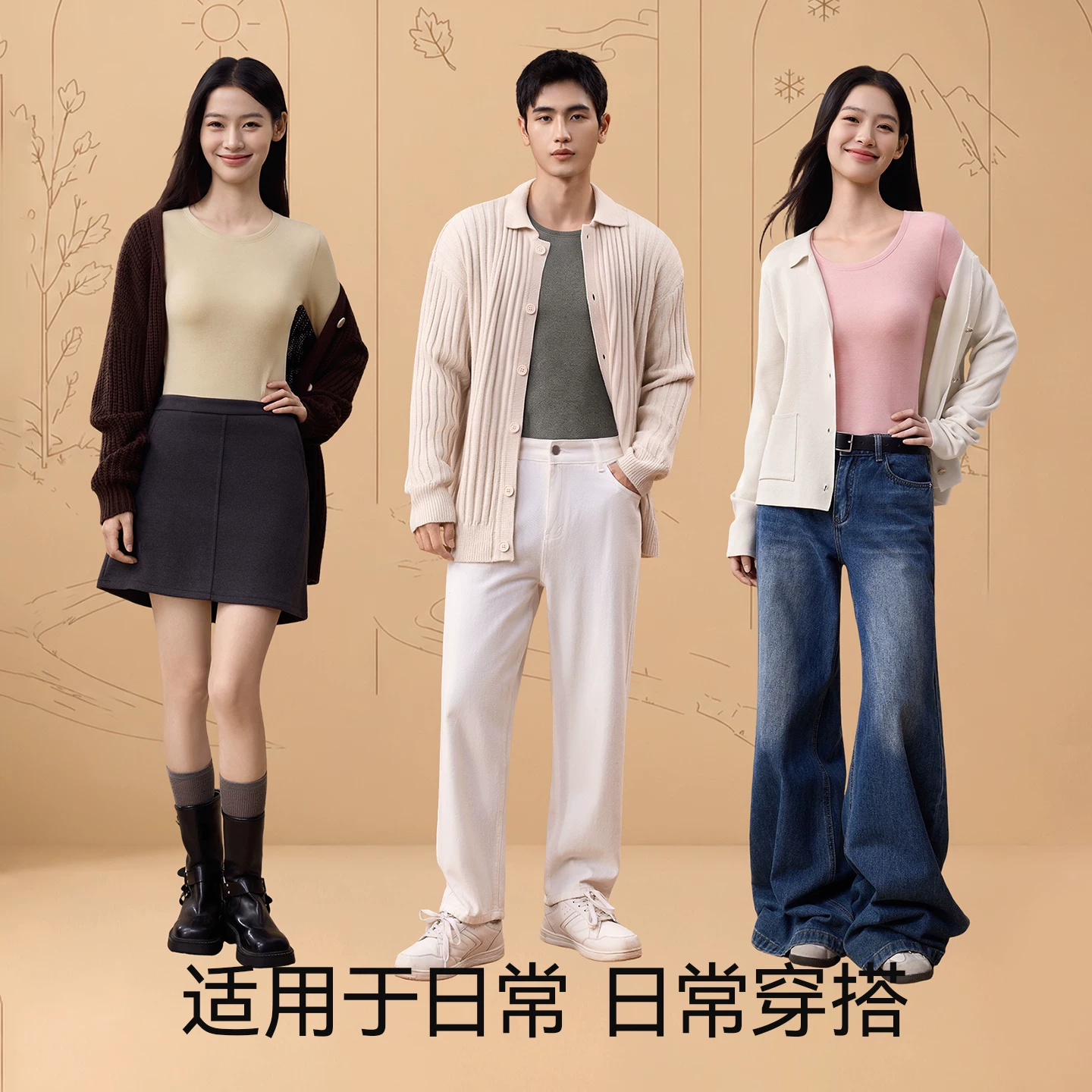 都市丽人保暖衣套装