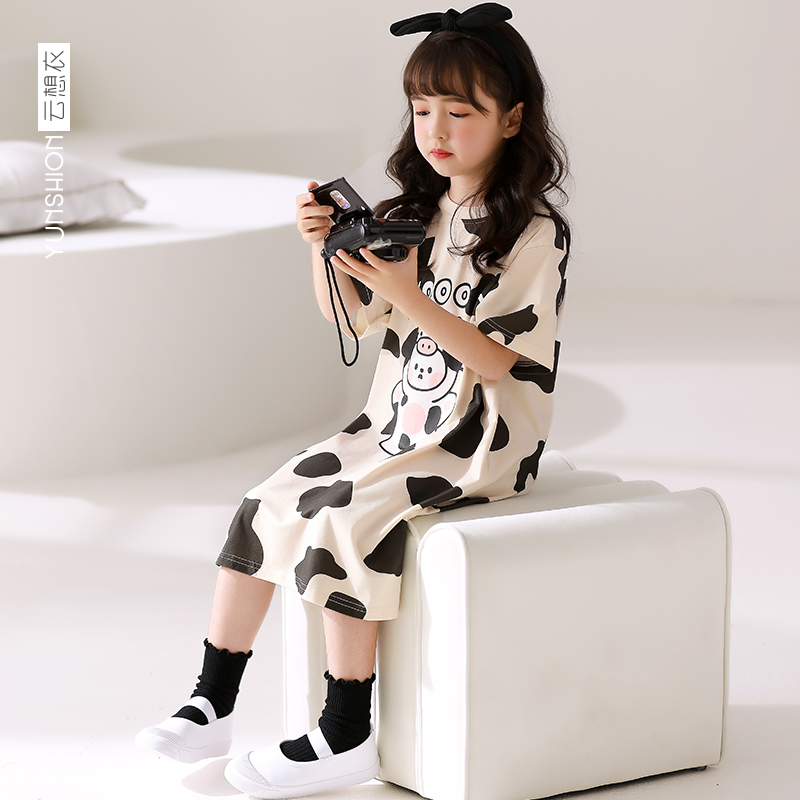 云想衣旗舰店夏季薄款儿童睡裙