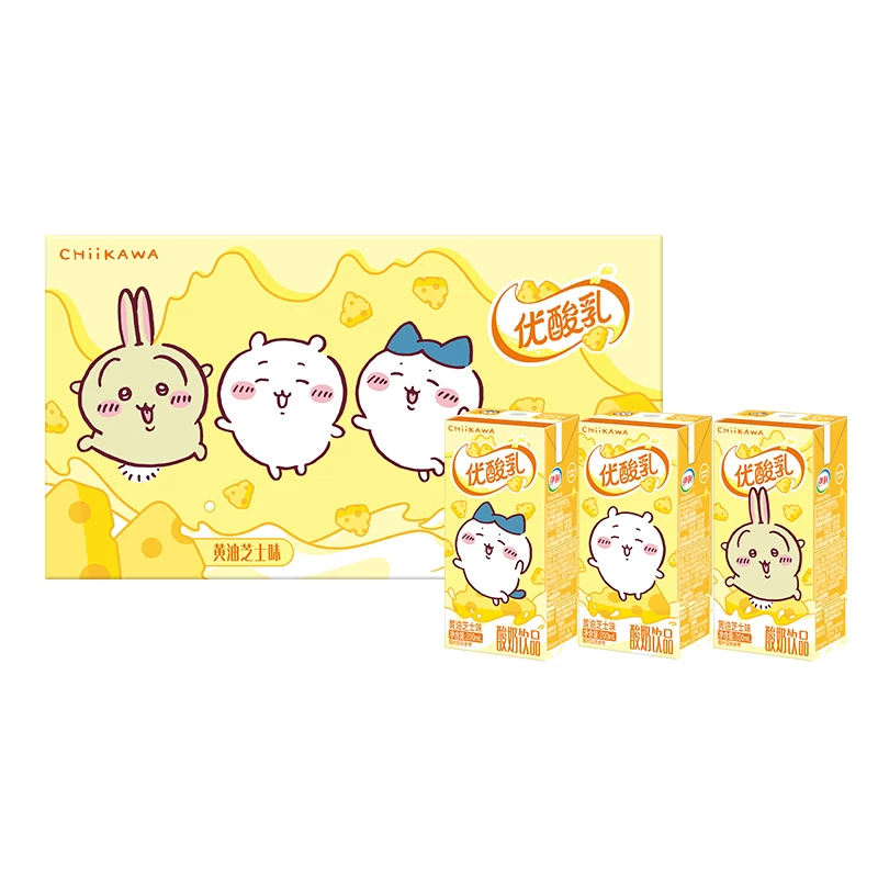 12月伊利优酸乳芝士chiikawa联名含乳饮品