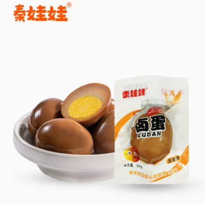 8.8元包邮！秦娃娃 卤鸡蛋五香味30g*10包