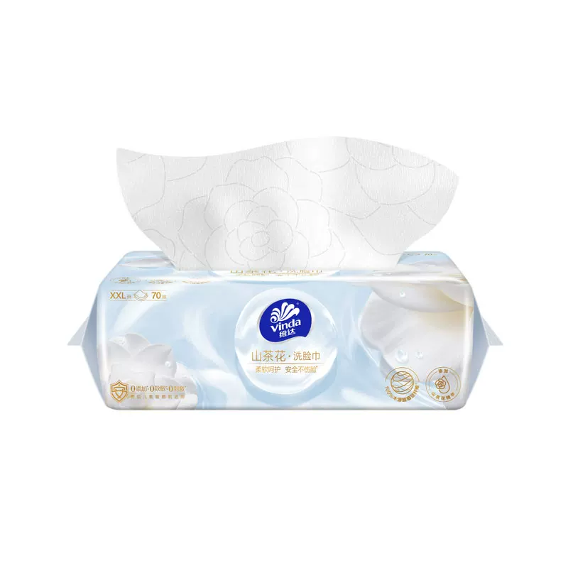 维达洗脸巾一次性山茶花洁面巾抽取式婴儿
