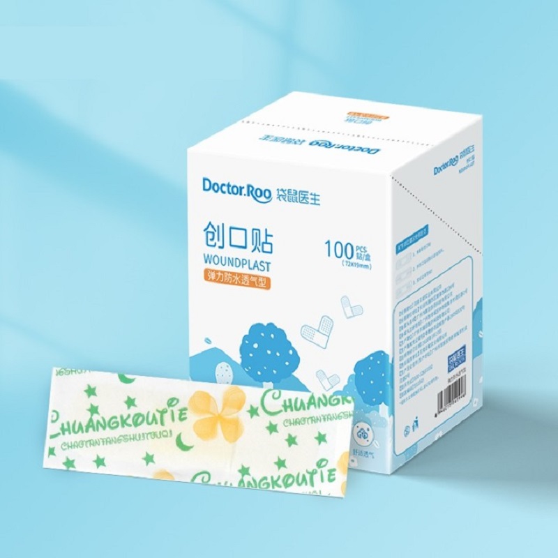 袋鼠医生医用级防水透气创可贴100贴