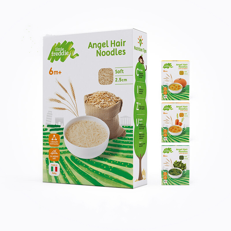 小皮进口婴儿细软面条180g/盒