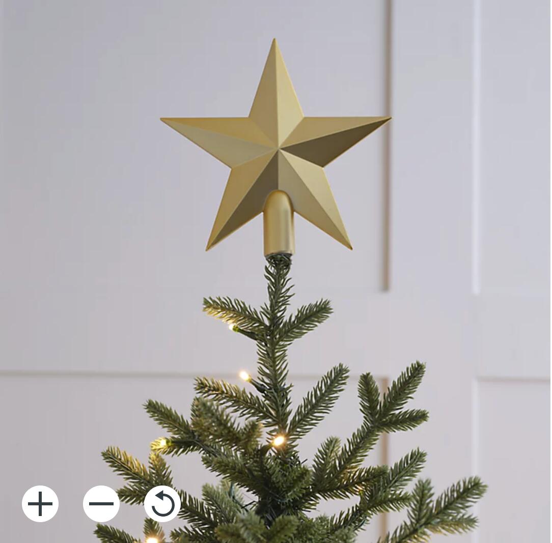 Gold effect Plastic Star 圣诞树装饰星