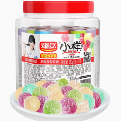 13.9元包邮！小样酸Q糖540g（五种口味）