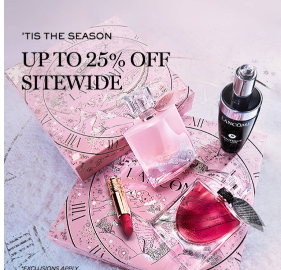 Lancôme官网 粉金菁纯套装首次打折 价值$890