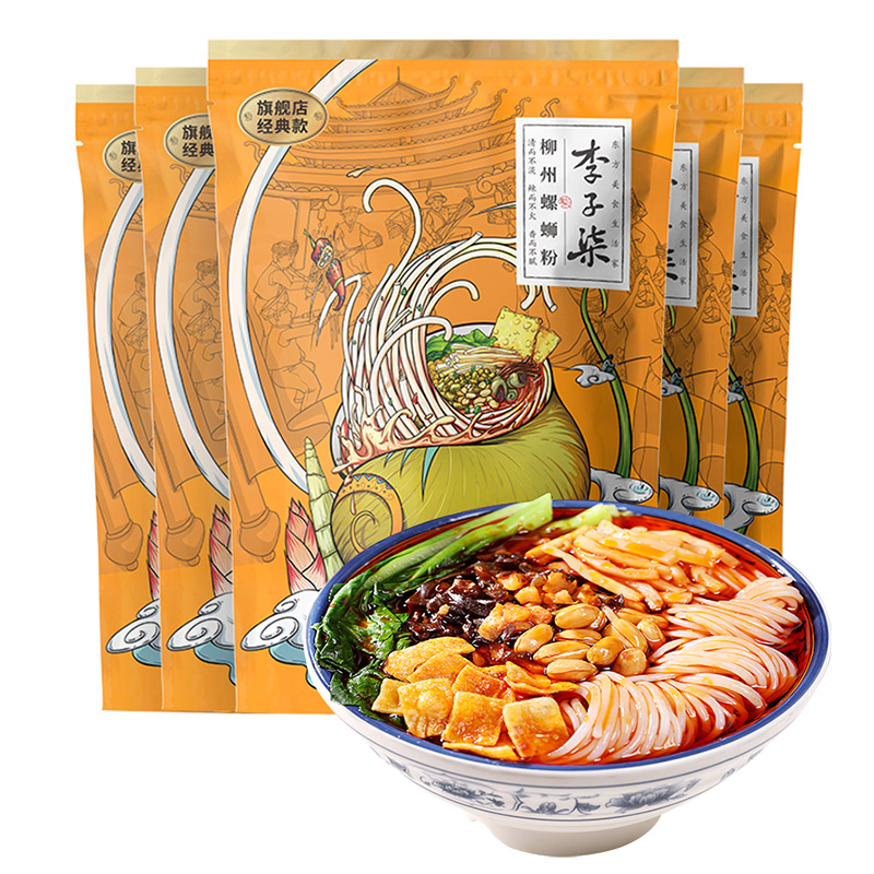 【李子柒】广西特产柳州螺蛳粉335g*5袋