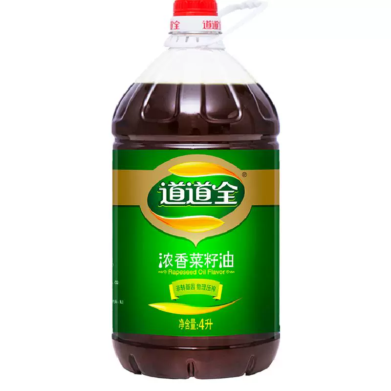 道道全浓香菜籽油4L*2桶