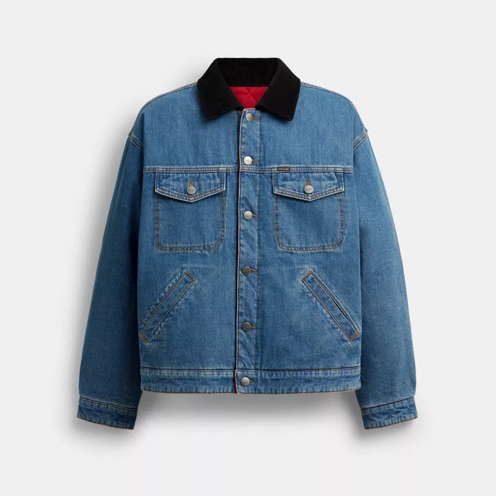 coach reversible denim jacket CCS90-XSG