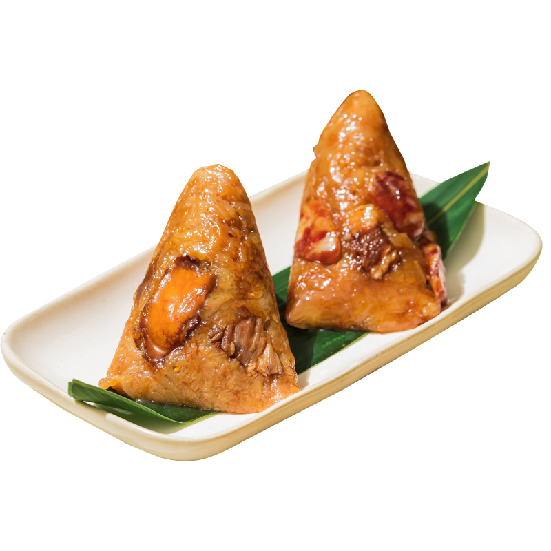 【绿柳居】手工现包粽子400g（100g*4只）