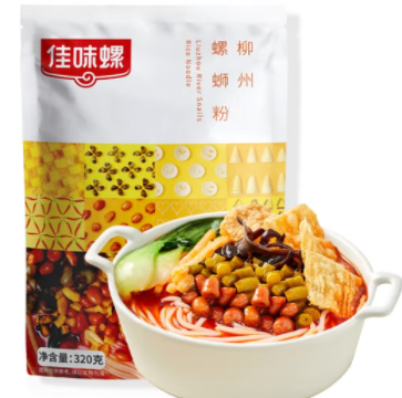 19.9元包邮！佳味螺 广西柳州特产螺蛳粉袋装八宝款320g*5件