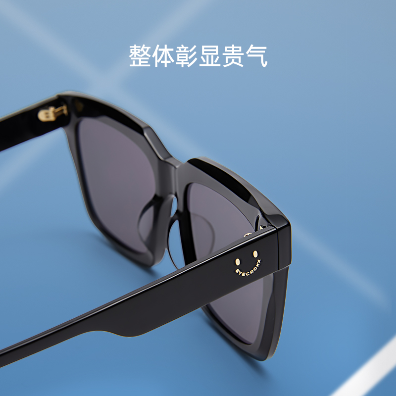 乘号墨镜潮女夏方框防紫外线防晒
